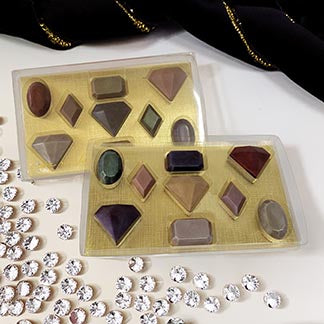 Solid Chocolate Flat Gems